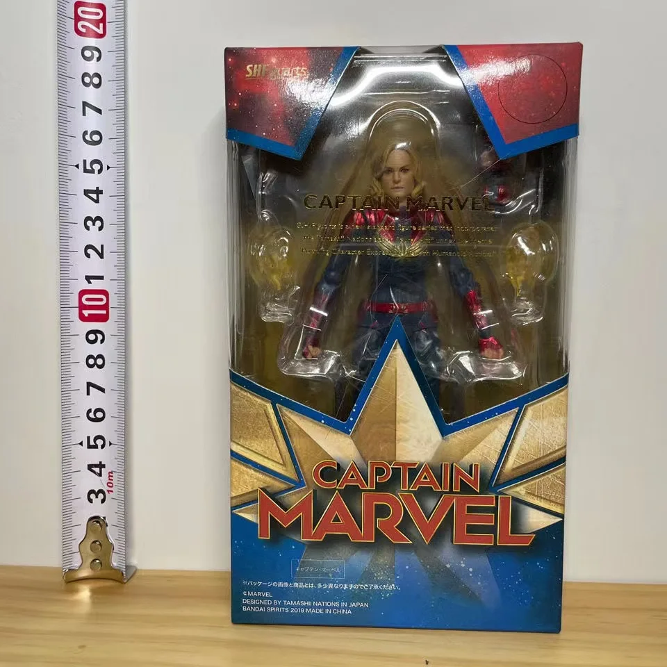 15cm Marvel Marvel Super-Heroes Anime rysunek kapitan Marvel Model urządzenia peryferyjne Anime akcja dekoracje na biurko prezent zabawki gra