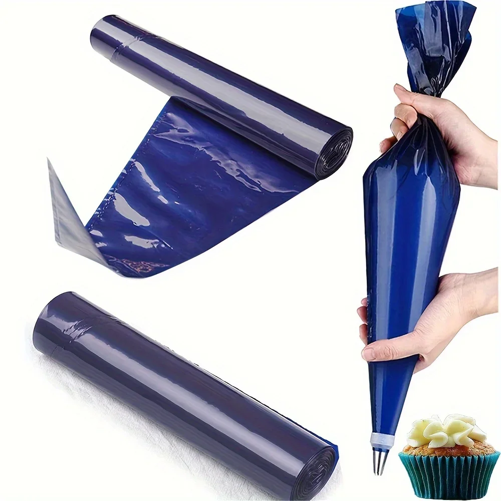 

22pcs/Roll Polythene Roll Cream Squeezing Piping Bags, Cake Decoration Bag