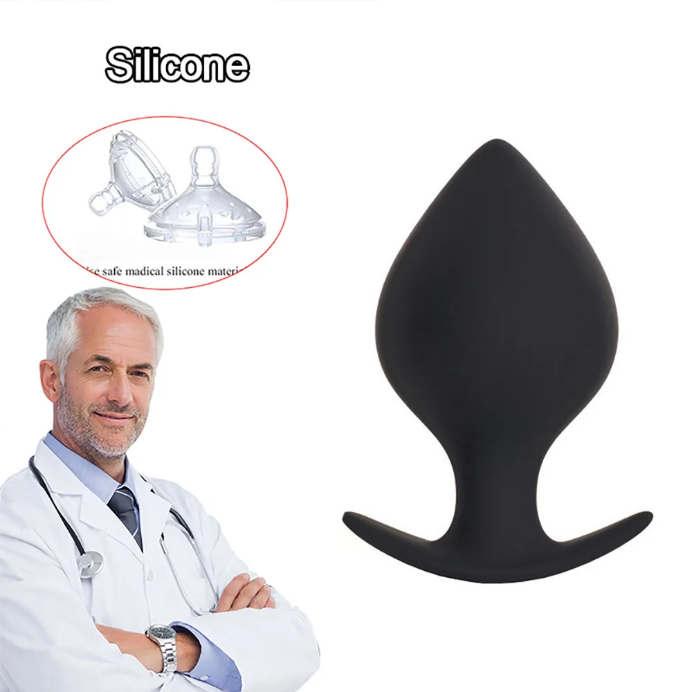 39-81mm Anal Plug Hard Silicone Butt Plug Fisting Men Prostate Massager Anal Beads Adult Sex Toys for Women Men Anal Dilator