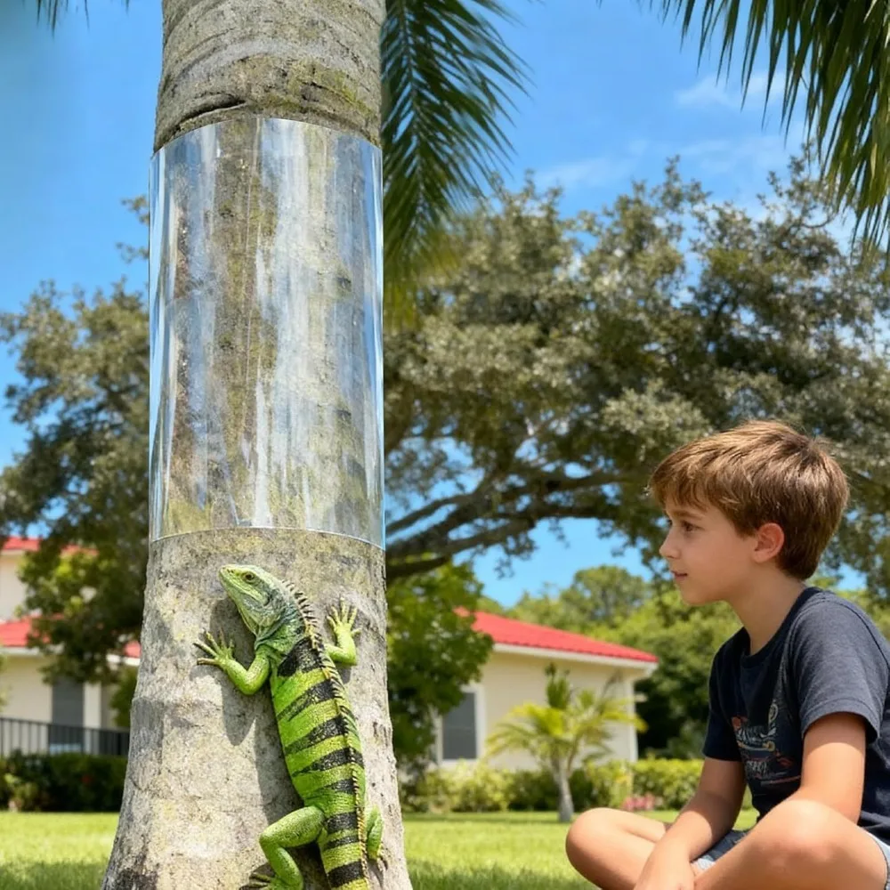 

Прозрачная многоразовая защита для стволов деревьев от игуан, обмотка для предотвращения поседеления игуан, защита стволов деревьев от вредителей.