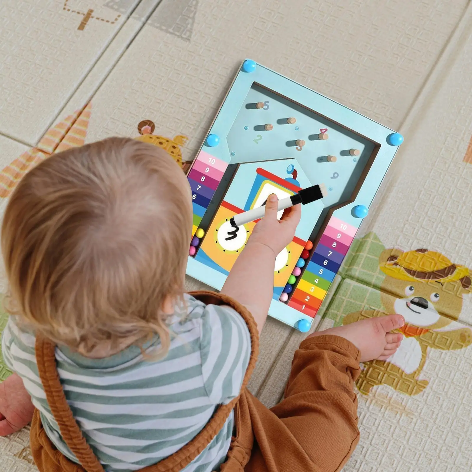 Jogo de matemática para jardim de infância, atividades de aprendizagem pré-escolar, blocos de atividades educacionais dentro de 10 brinquedos, recursos de jogo para casa