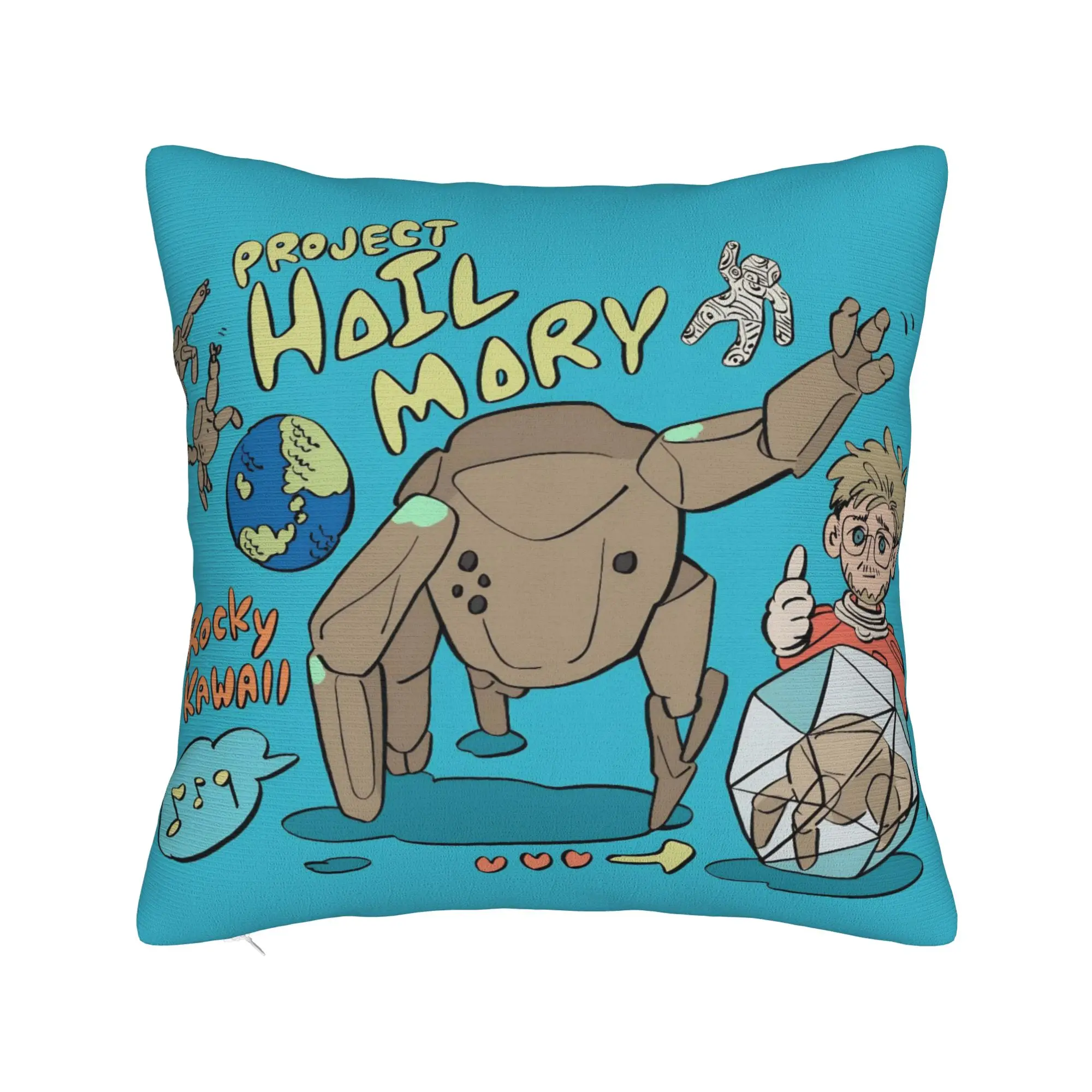 Project Hail Mary Pillowcase Polyester Cushion Cover Decoration 2026 Sci-Fi Movie Pillow Case Cover Sofa Wholesale 18'
