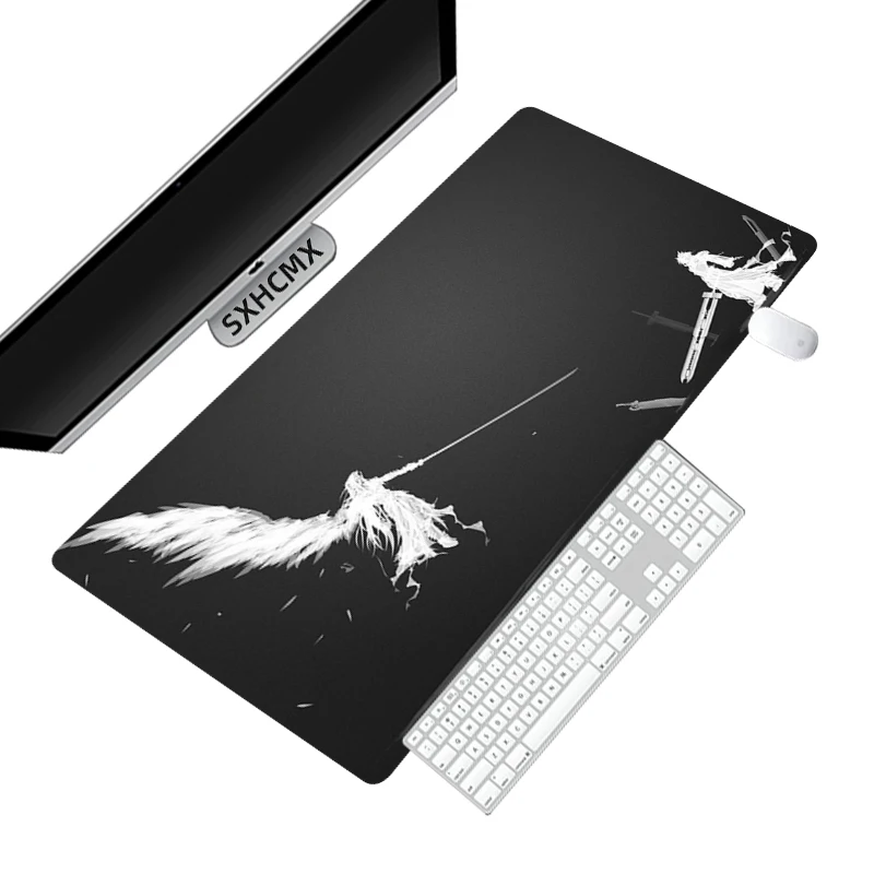 Large Desk Mat Final Fantasy Mouse Pad Gamer Mousepad XXL Keyboard Pad Desk Mats Office Carpet Soft Computer Desktop Mouse Pad