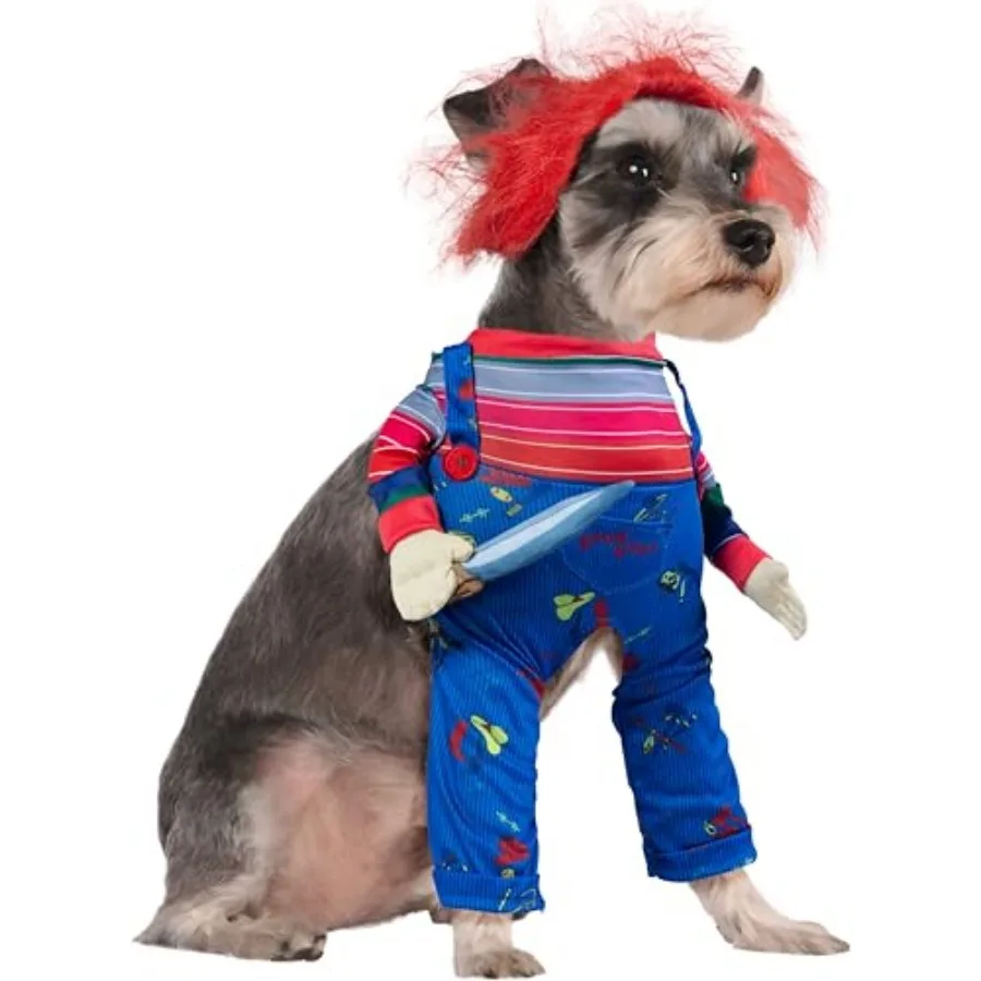 Disfraz de Chucky para Mascotas, para Perros o Gatos, de Child's Play