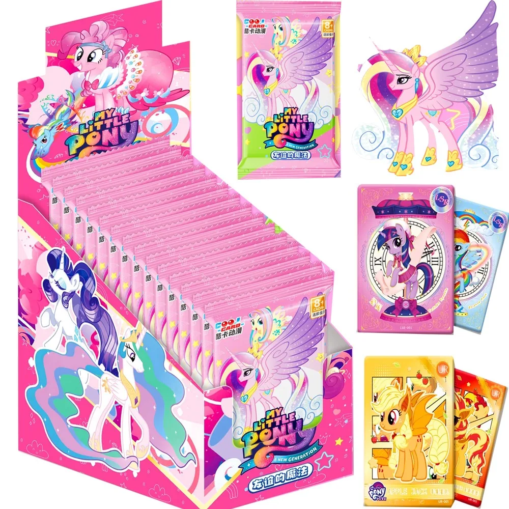 

Genuine My Little Pony Card For Child The Magic Of Friendship Twilight Sparkle Rainbow Dash Applejack Rare Limited Edition Cards