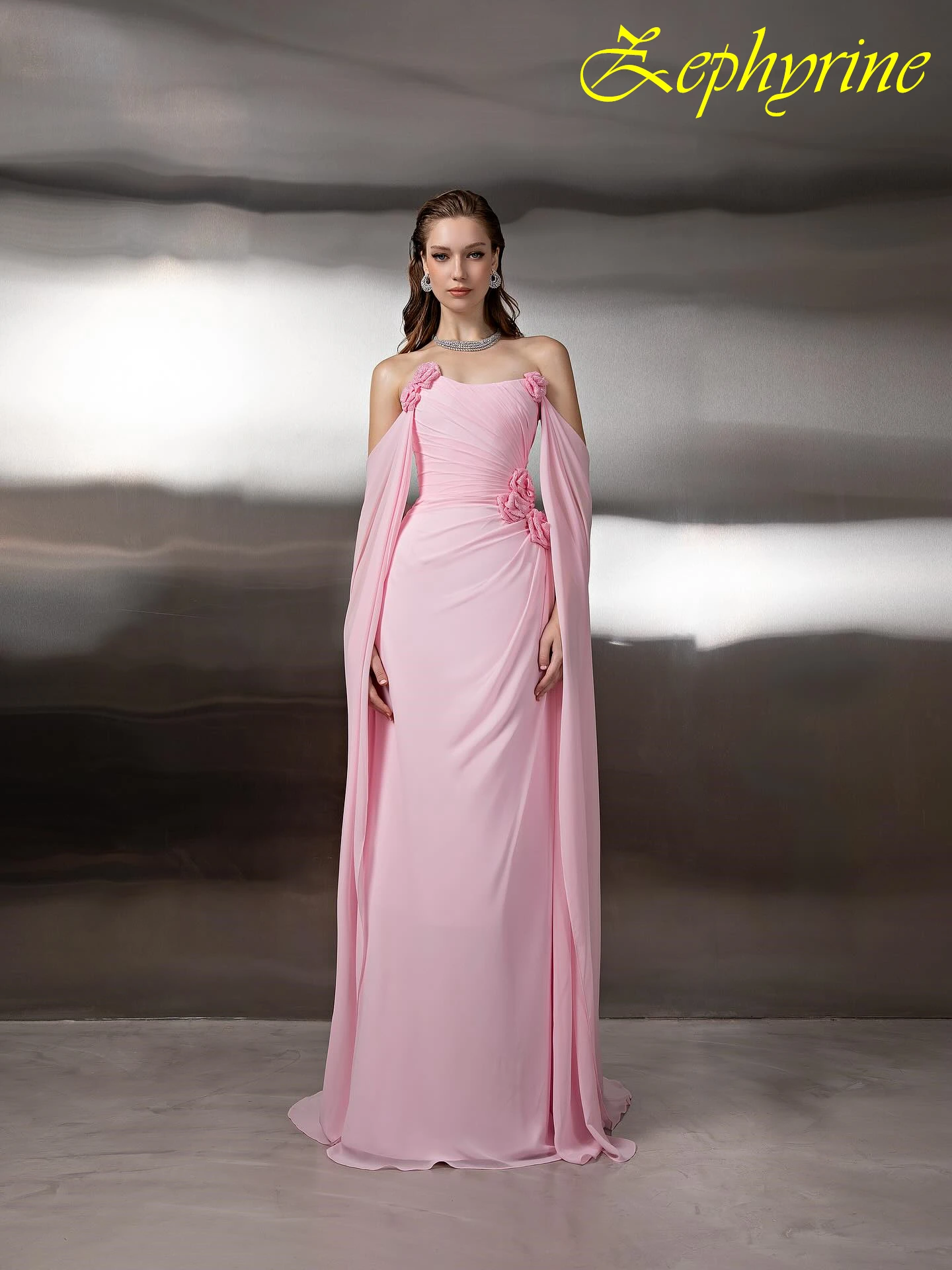 

Customized Straight Boat Neck Cap Sleeve Formal Evening Dress Delicate Bespoke Occasion Gowns Fashion Modern Party Dress