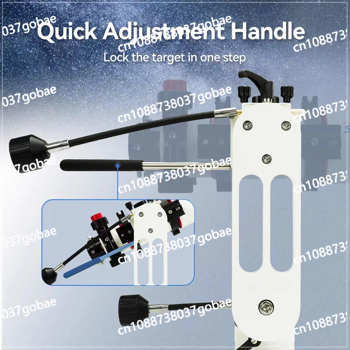 Astronomical Telescope Micro-motion Visual Warp and Latitude Platform Load-bearing 10kg 360-degree dial Biaxial worm gear