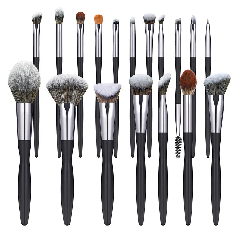 

Biyouyi New Spot Cross-border Explosive 16 Sexy Small Waist Black Makeup Brush Set