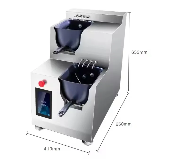 

U-shaped automatic cooking machine electric induction heating food wok robot wok machine
