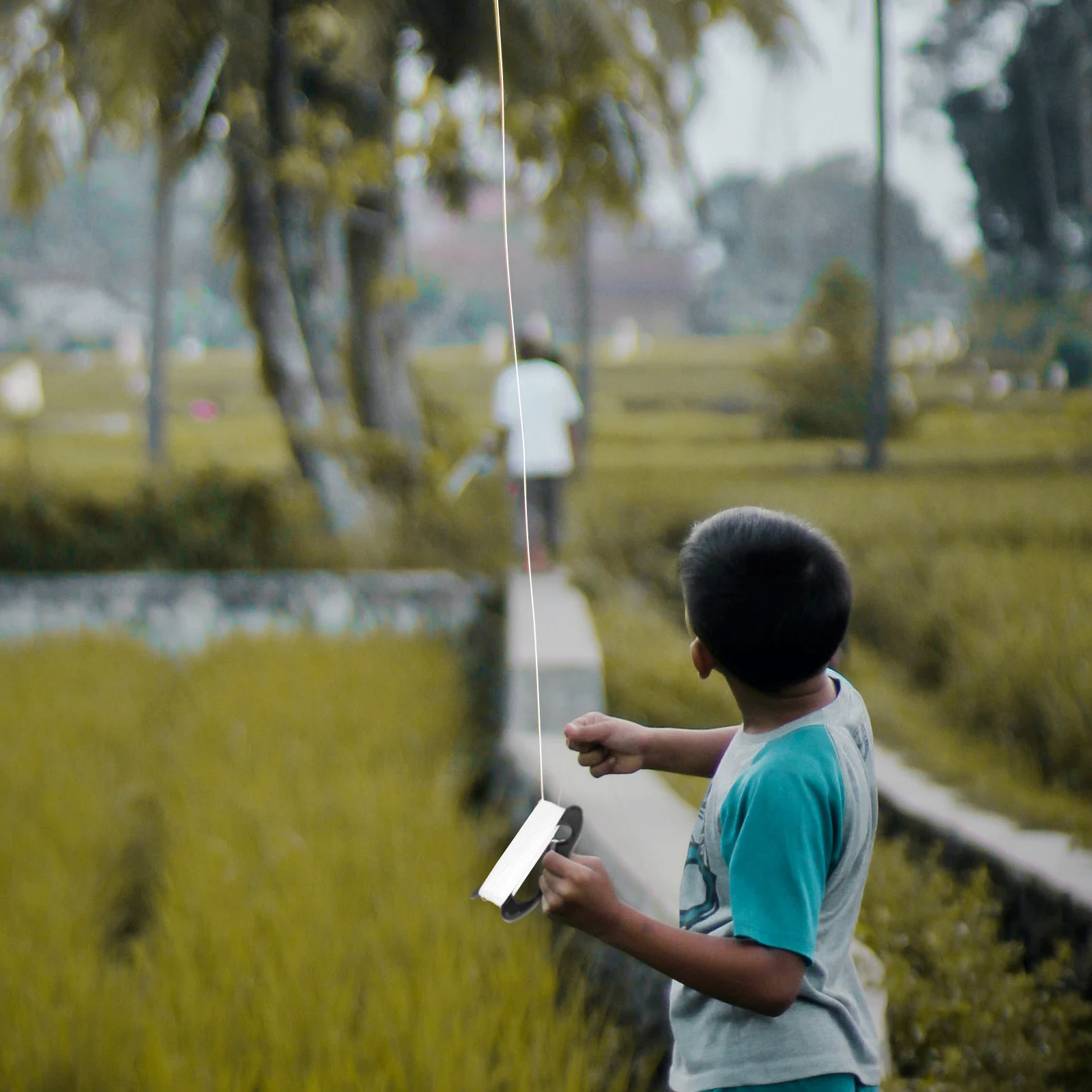 Jeu de bobines et de cordes de cerf-volant de 50M, outil de vol léger et résistant aux intempéries pour les amateurs de Sports de plein air
