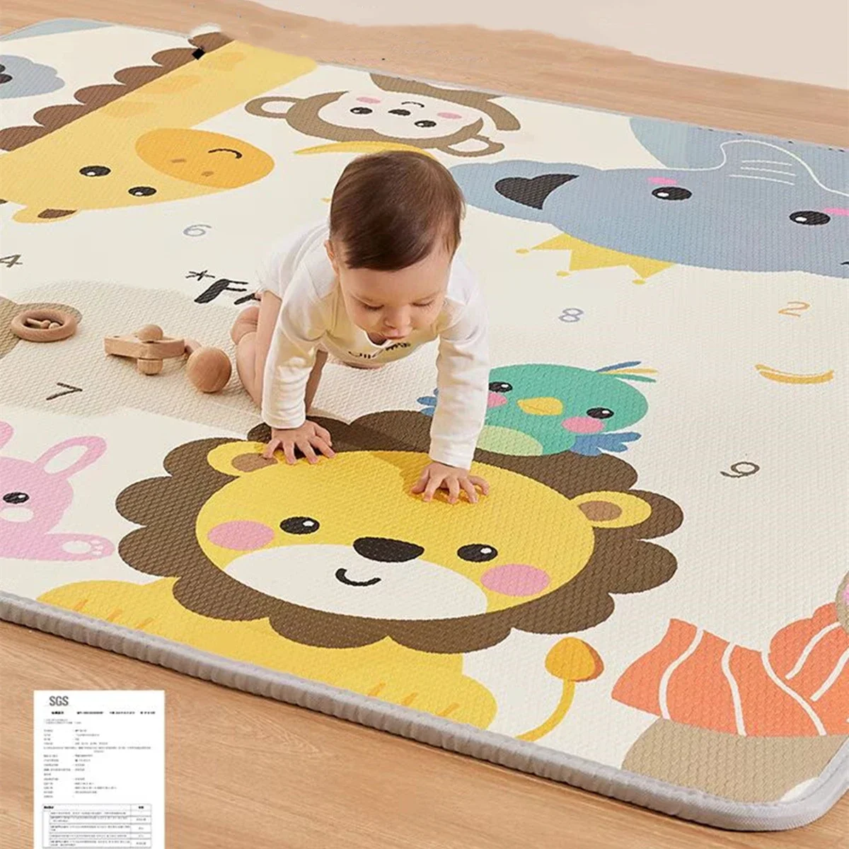 

Large Sized Baby Climbing Pad Epe Double -sided Cartoon Pattern Baby Household Home Use Scrub Non Toxic Game Mat Children Carpet