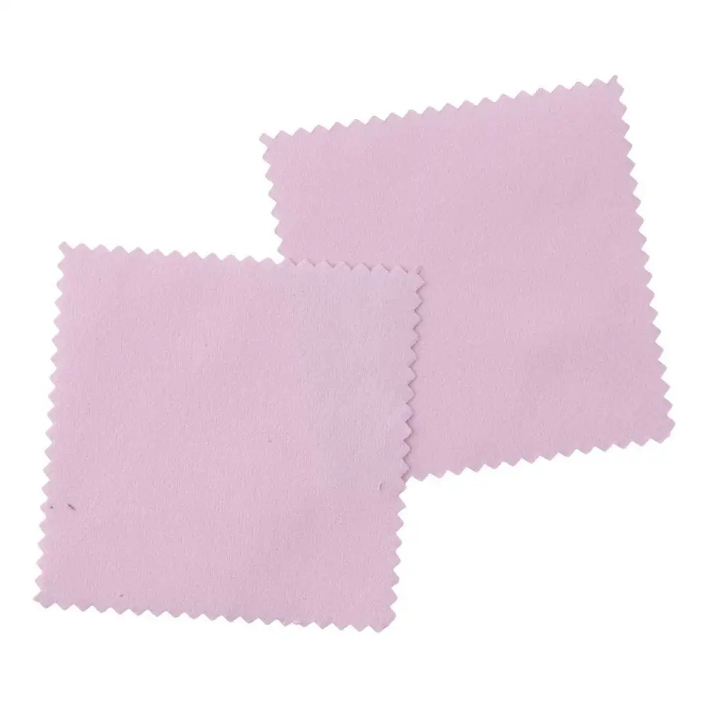 Jewelry Cloth Pink Jewelry Cleaning Cloth Cloth 8*8cm Professional Polishing Cloth Pink Silver Polishing Cloth For Jewelry