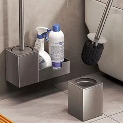 No punch Bathroom Toilet Shelf/Bathroom Wall Hanging Toilet Shelf/Toilet Brush Storage