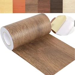 Wood PVC Self-Adhesive Removable Decorative Film Wood Grain Wallpaper Suitable For Wall Countertop Kitchen DIY