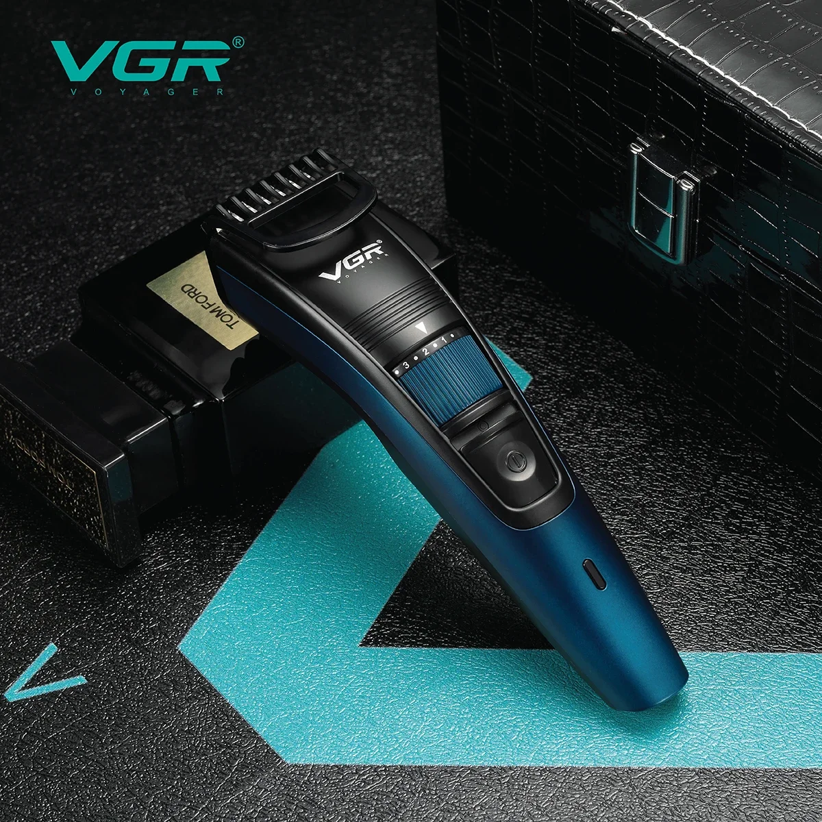 VGR 0.5-10mm Adjustable Beard And Hair Trimmer For Men Mustache Face Stubble Hair Clipper Electric Lithium Rechargeable Haircut