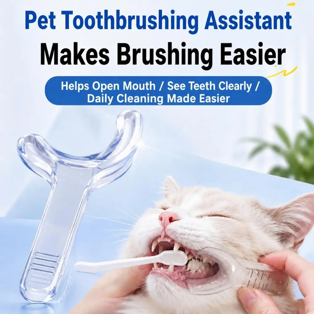 Universal Pet Mouth Opener Teeth Brushing Aid for Dogs and Cats Toothbrushing Dental Cleaning Tool Dental Brushing Helper