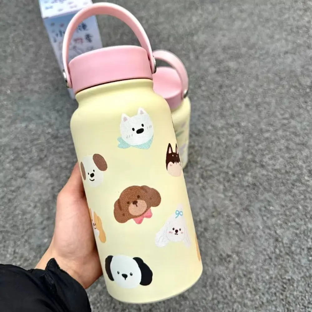 

Portable 900ml Insulated Water Bottle With Straw Cold Drink Portable Insulation Cup Leak-proof Hot Drink Thermal Cup Student