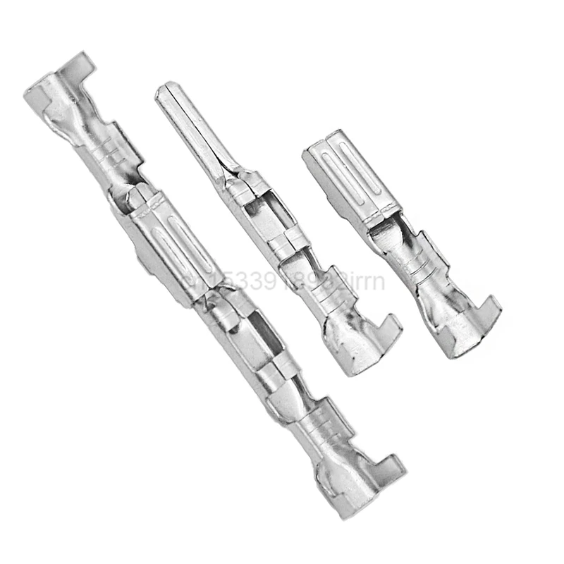 

50/100Pcs 2.3mm Car Crimp Terminal Non-Insulated Automotive Electrical Wire Connector Set Male Female Pins DJ621-2.3A DJ613-2.3A
