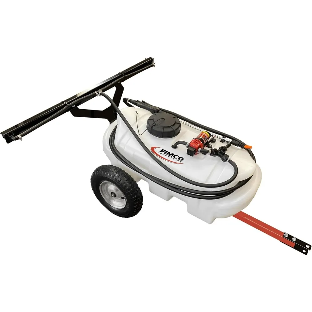 

Trailer Sprayer with 2 Nozzle Boom, 15 Gallon, 1.2 GPM, 60 PSI, Outdoor Garden Sprayers