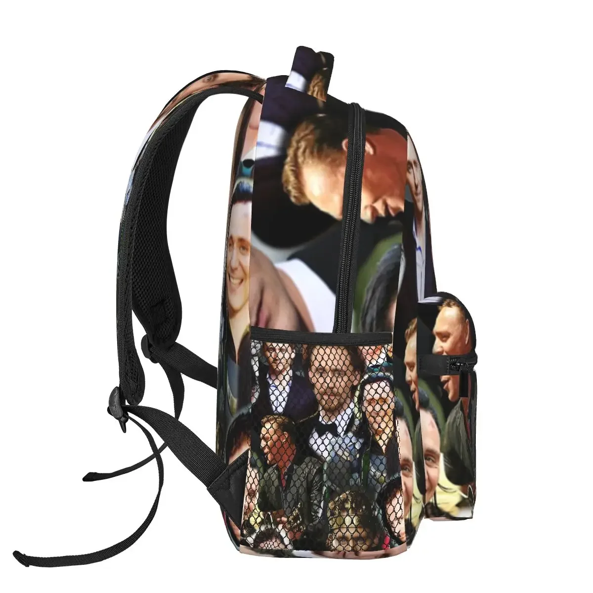 Tom hidddleston Photo Collage zaini ragazzi ragazze Bookbag borse da scuola per bambini zaino per cartoni animati borsa a tracolla di grande capacità