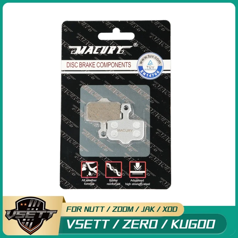 02D Disc Brake Pad for ZERO 8X 10X 11X VSETT 10+ KUGOO G1 LX10+ INOKIM OXO DUALTRON Thunder KAABO TEVERUN Electric Scooter ZOOM