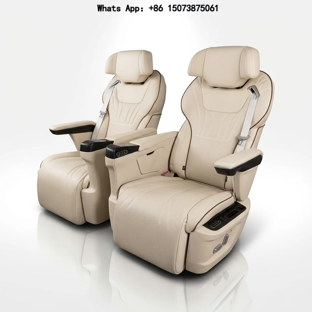 Customized Electric Adjustment Business Car Seat Premium Leather Material Support Various Functions for Auto Refitting Buyers