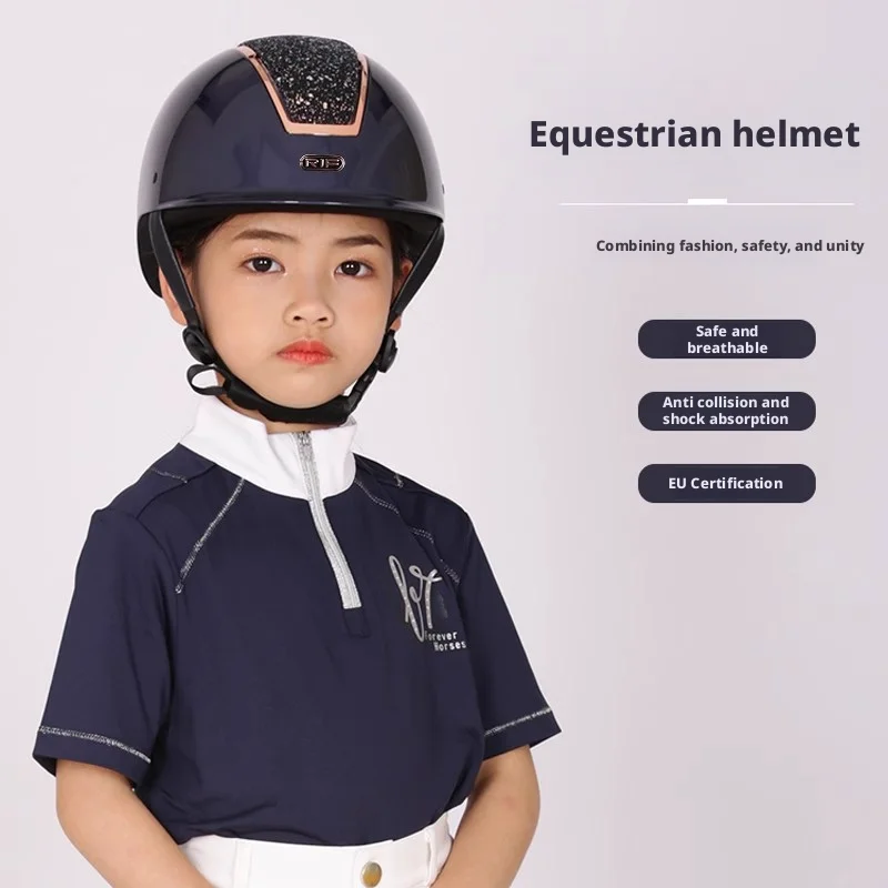 

Rif Children's Equestrian Helmet Riding Helmet Equestrian Obstacle Helmet Equestrian Helmet Eu Certified Adjustable