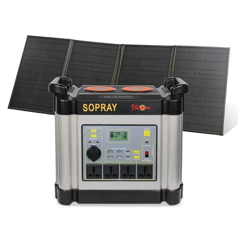 

Multifunctional battery expandable portable power station with RV outlet 2000 watt solar generator manufacturer