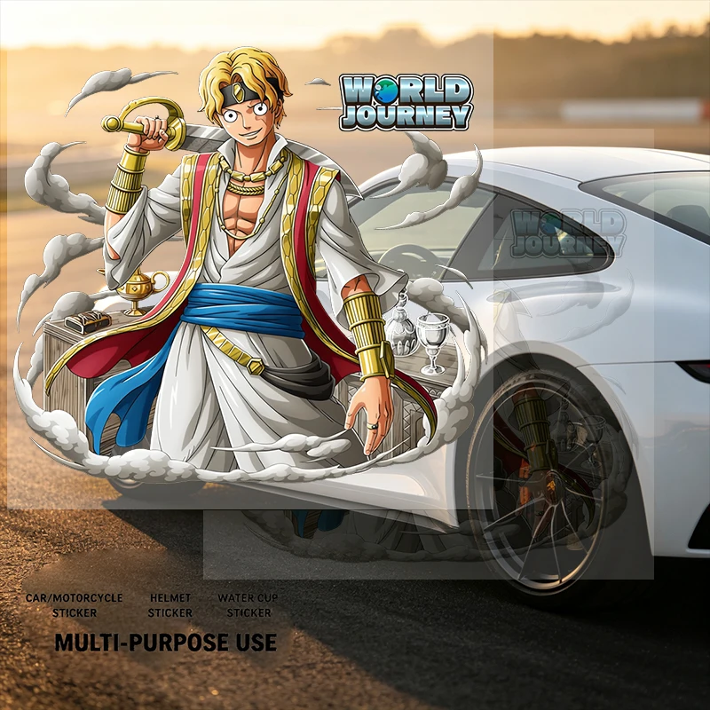Car Stickers Anime Pirate Vinyl Decal Waterproof Die Cut UV Resistant for Car Window Motorcycle Fuel Tank Auto Decor