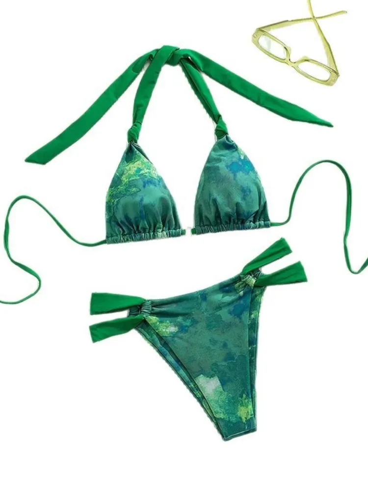 Mulher de banho maiô sexy biquíni novo push up biquinis conjunto brasileiro maiô feminino beachwear biquini ternos de duas peças