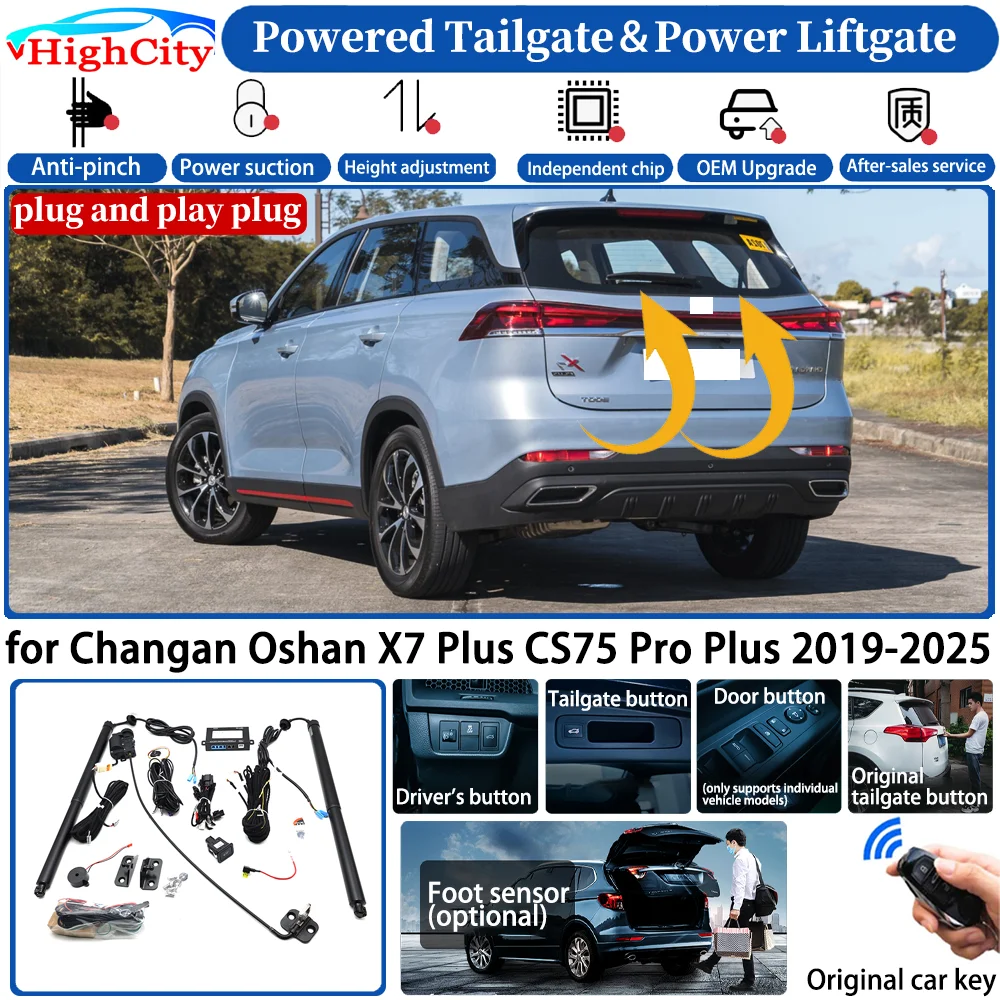 for Changan Oshan X7 Plus CS75 Pro Plus 2019-2025 Car Automatic Smart Powered Tailgate Power Liftgate System Trunk Lift Kit