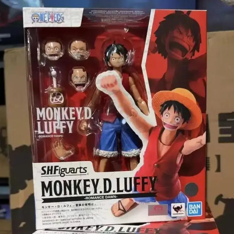 In Stock Bandai Shfiguarts One Piece Monkey D Luffy Figure Anime Box Action Model Original Toy Child Ornament Festival Gift