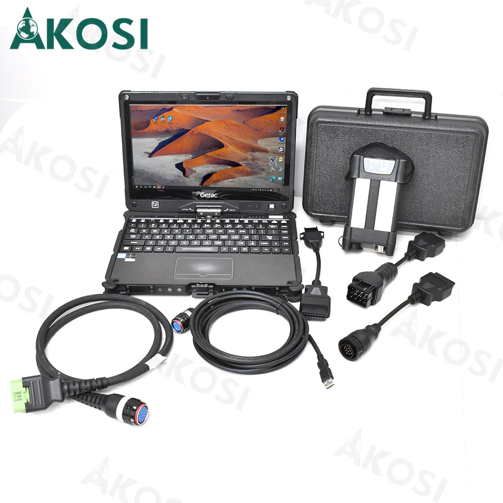 ل VOCOM II VOCOM2 VCADS 88894000 لأداة تشخيص حفارة الشاحنة EURO6 V2.8 PTT أداة تقنية متميزة مع كمبيوتر محمول Getac V100 #6