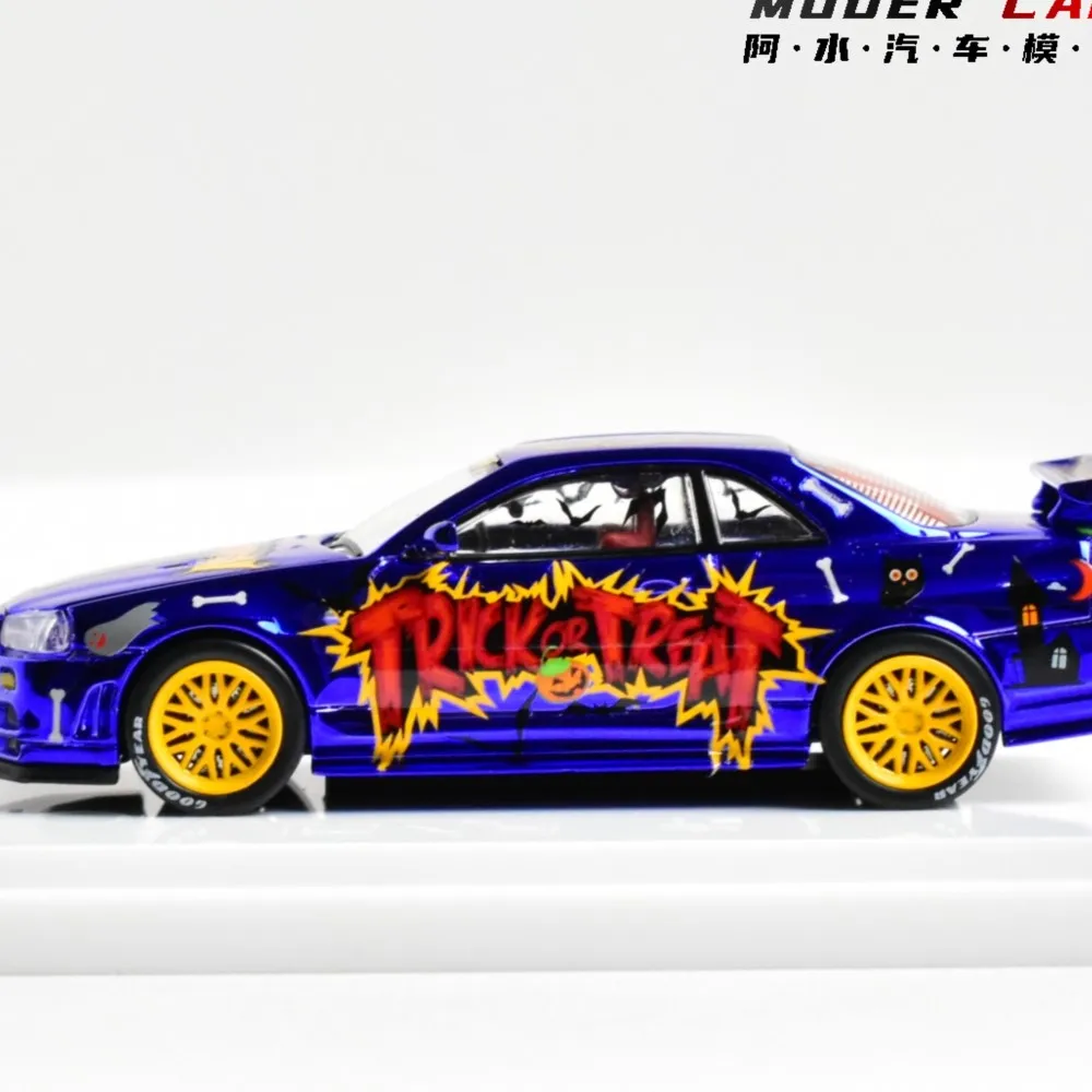

Demon King Auto 1:64 Adults Hobby GTR R34 Collection Diecast Model Car