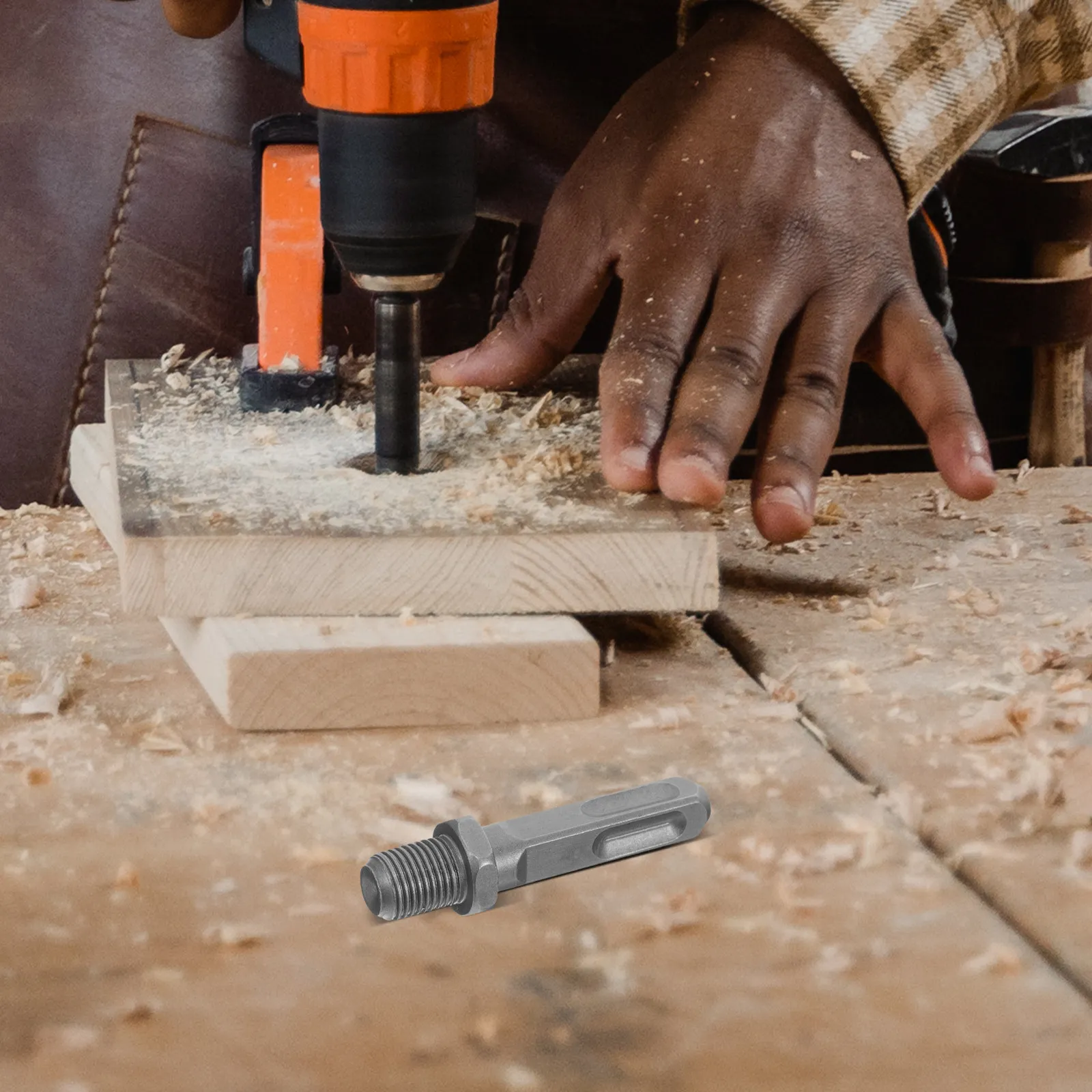 

Набор из 1 шт. стальных насадок-дрелей для колки дров, электрический инструмент для раскалывания бревен, прочный деревообрабатывающий инструмент для быстрого и легкого раскалывания древесины