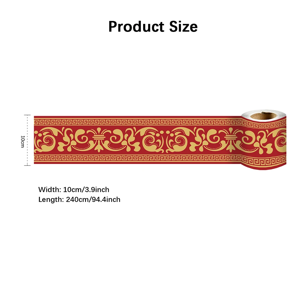 29 Styles Self-adhesive Waist Line Decorative Strip Bathroom Skirting Line Floor Tiles Waterproof  Peel & Stick Wall Sticker view 6