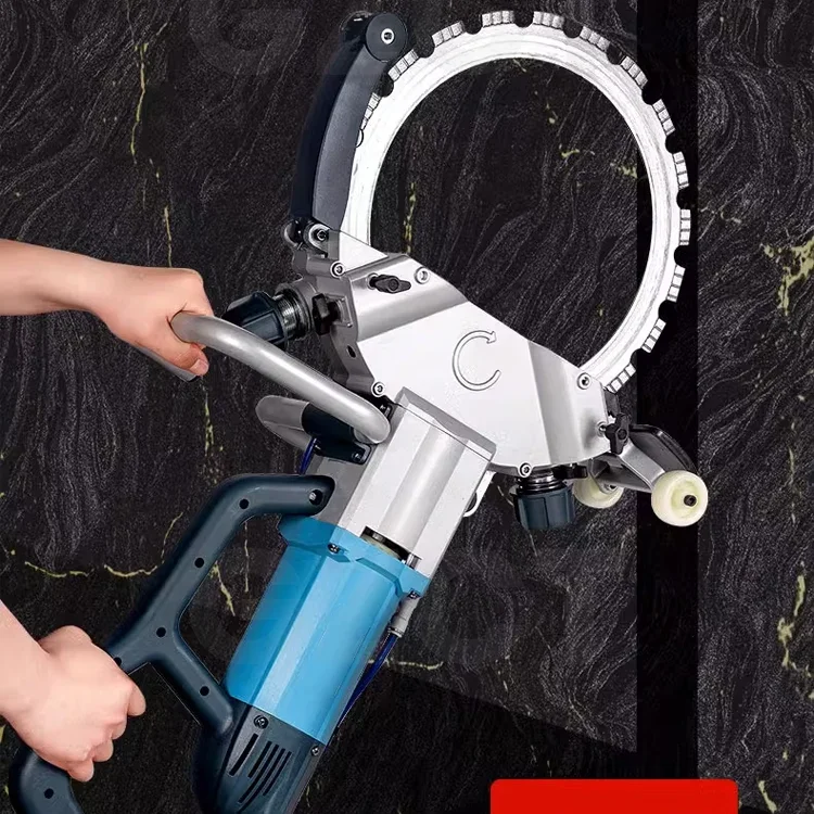 Versatile 8980W High-Power Wall Slotting Machine Efficient Electric Saw for Granite & Rebar Cutting