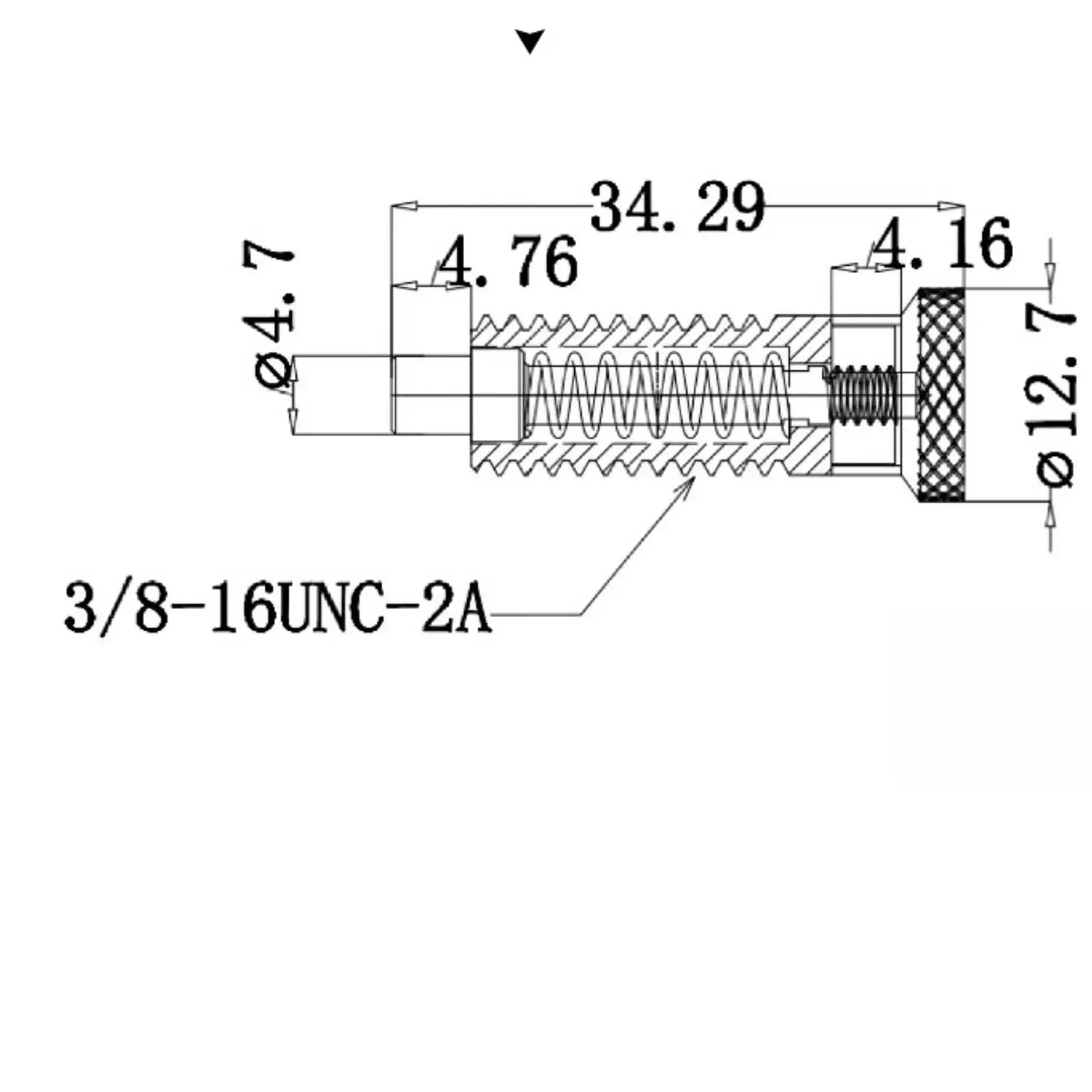Spring Plunger Self Locking Indexing Pin Carbon Steel Lock Nut Knob Bolt for Machinery Fixture Assembly
