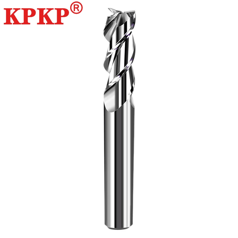 Milling Cutter Alloy Coating Tungsten Steel Tool Aluminum Cnc Maching Hrc55 3 Blade Endmill Milling Cutter Woodding Tools