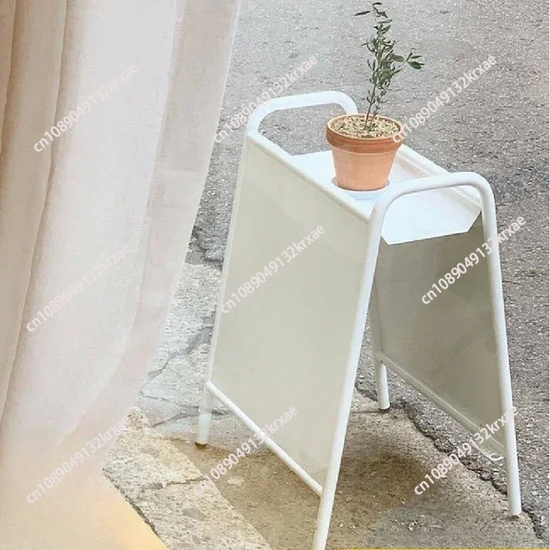 Small Signboard Coffee Shop Outdoor Wrought Iron Paint Billboard Custom Floor-to-Floor  Display Stand UV Wrought Iron