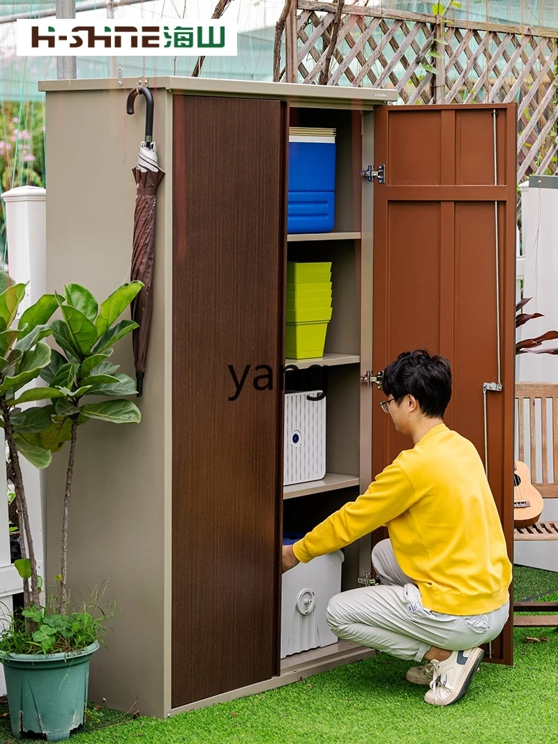 Yjq Outdoor Balcony Storage Large Locker Outdoor Sun-Proof Rain-Proof Storage Housekeeping Sundries Cabinet