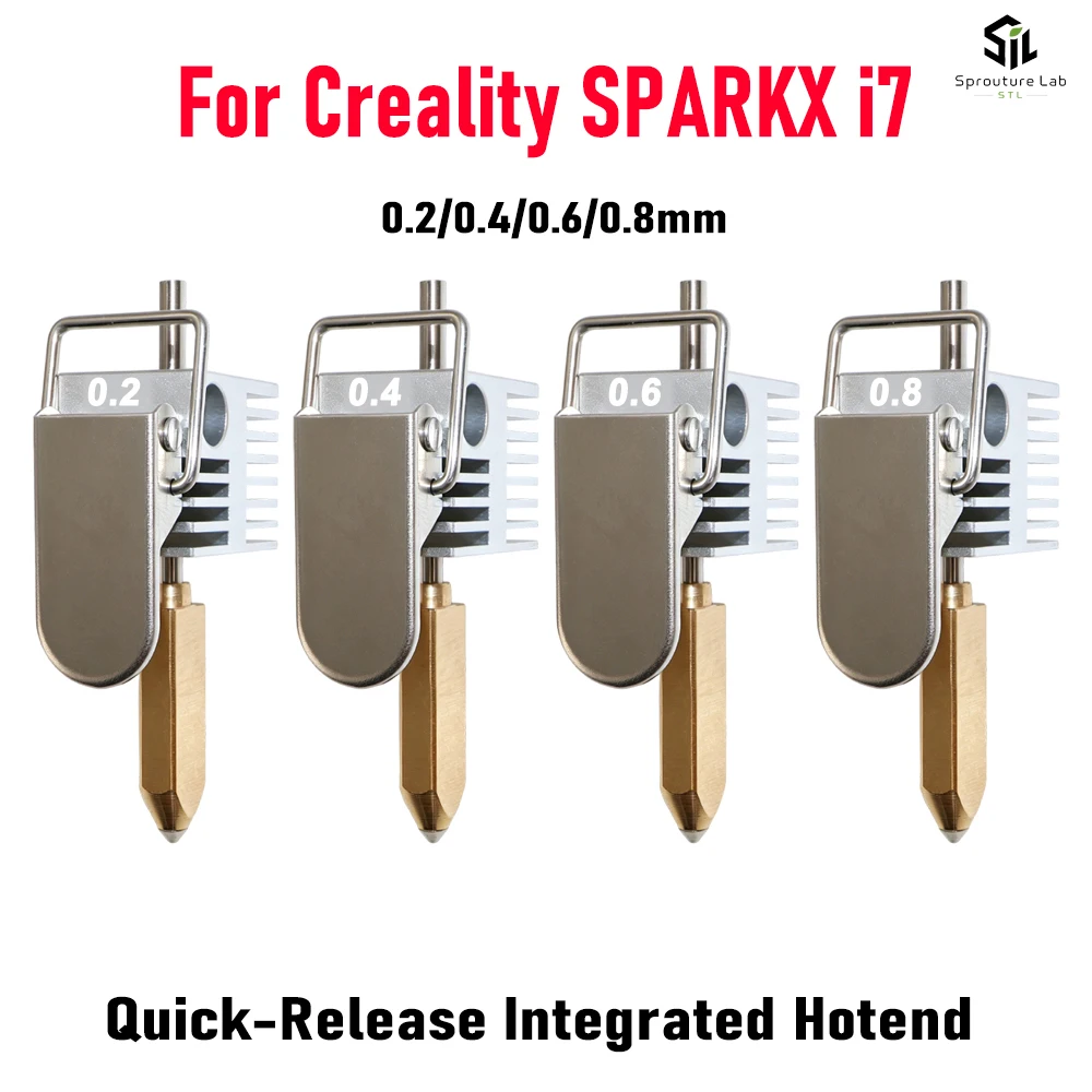 �y�Z�[�����zCreality SPARKX I7 �z�b�g�G���h�������i�l�܂�h�~ 0.2/0.4/0.6/0.8 �~�����[�g���m�Y�������ϐ� 3D �v�����^���i