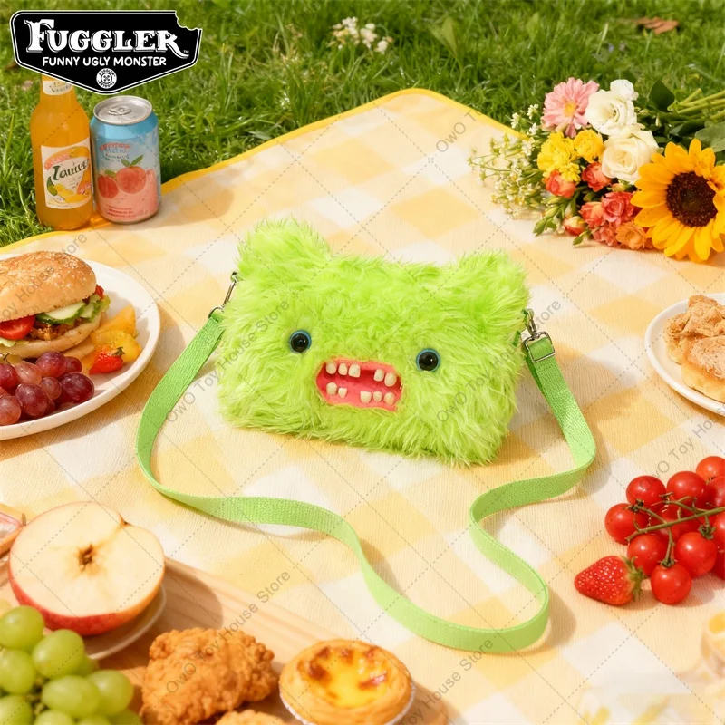 El más nuevo Original Fuggler dientes feos monstruo juguetes de Peluche bolso de hombro Fugglers Screech Mr botones Peluche muñecas bolso cruzado regalo