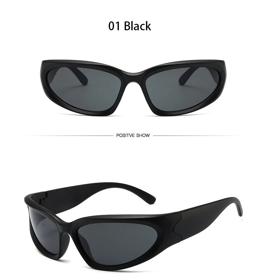 16 Stück Y2k Klassische Punk Vintage Sonnenbrillen für Damen und Herren, Laufen, Bergsteigen, Angeln, Sonnenbrillen, Modische Sportbrillen – Detail 7