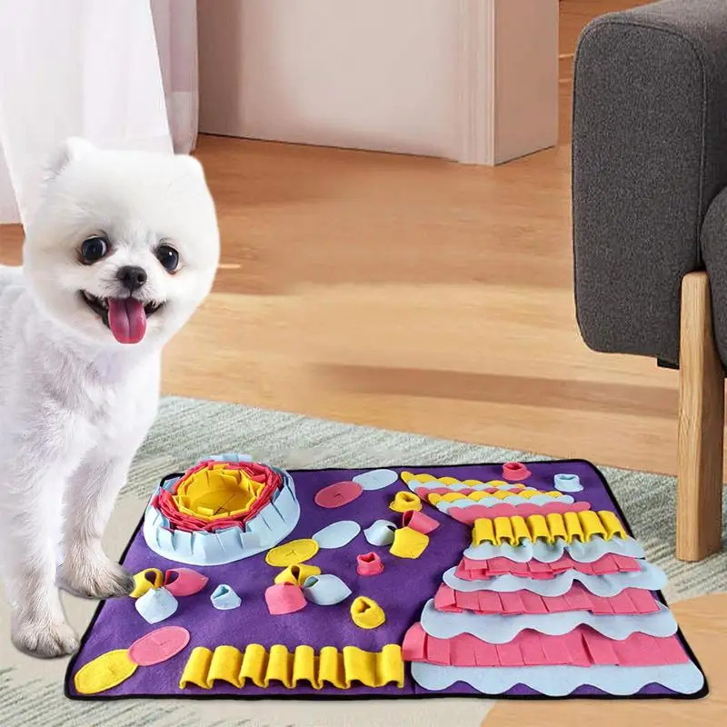 Dogs Pet Leak Food Anti Choking Mat Cat Dog Training Blanket Nose Work Toy Pet Slowing Feeding Intelligence Mat