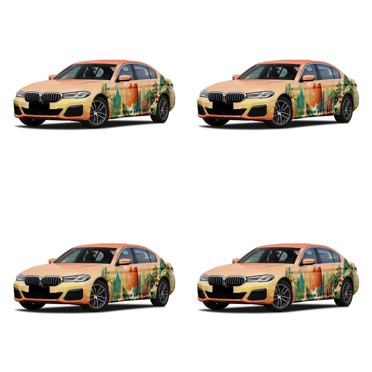 Wholesale Custom Graffiti Car Wrapping Vinyl Film Sticker PVC Material -scratch Color-Changing Function for Car Body