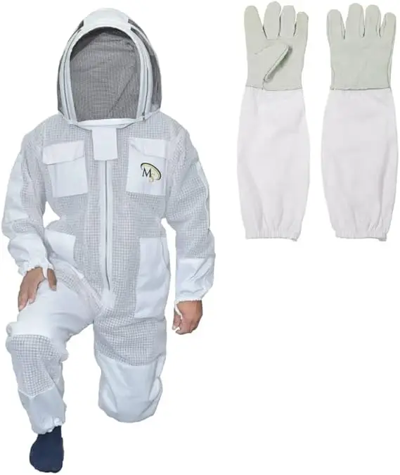 Bee protective clothing, beekeeping stab-proof full body protective clothing, breathable insect-proof overalls