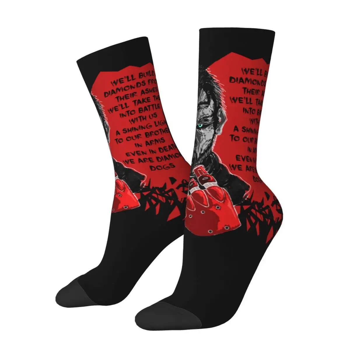 Metal Gear Solid V Phantom Pain Socks Men Women Casual MGS Socks Hip Hop Spring Summer Autumn Winter Middle Tube Socks Gifts