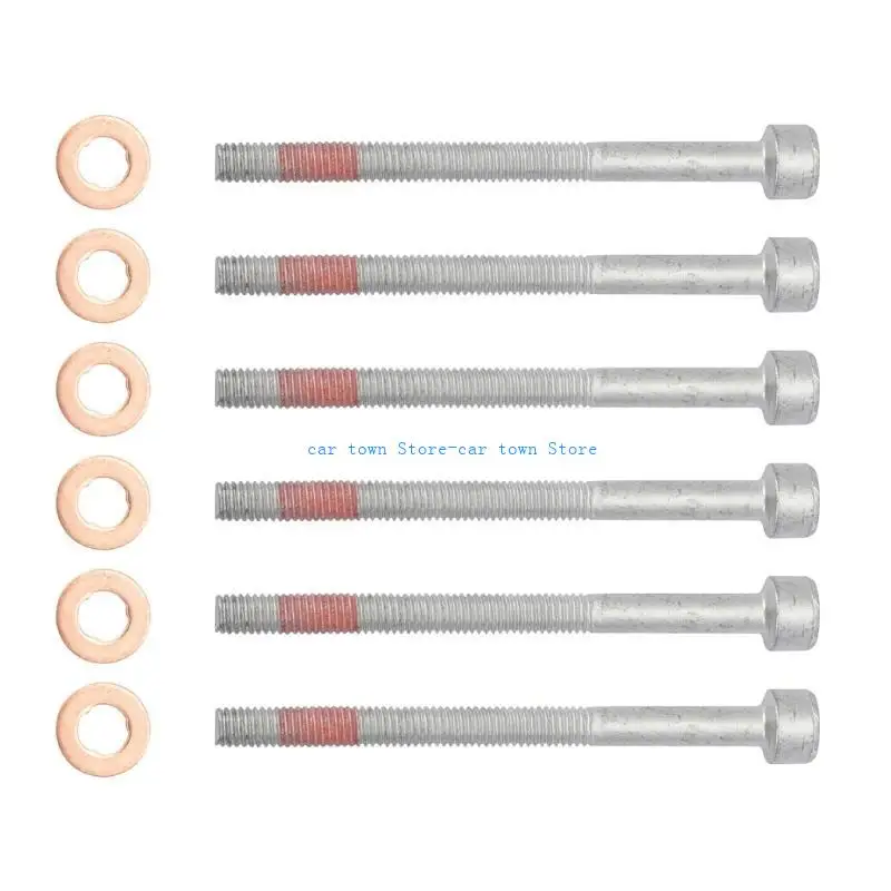 

RXJE Copper Injectors Seal and Mount Holders 6119900122 9902812 for W203 W204 W169 W164 W212 Efficient Installation Pack of 6