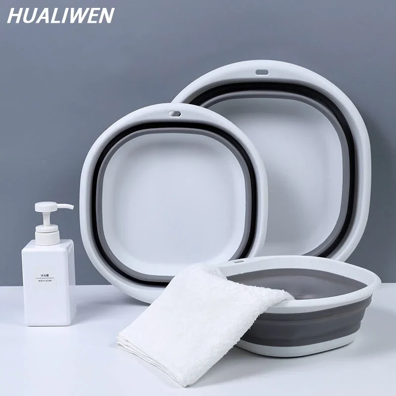 Foldable and convenient washbasin for household use, newborn baby basin, foot washing, laundry, vegetable washing basin